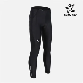

DONEN Bike 3D Sponge Padded Tights Long Pants Sportswear Trousers Spring Auturm Black Men Breathable Bicycle Cycling Clothing