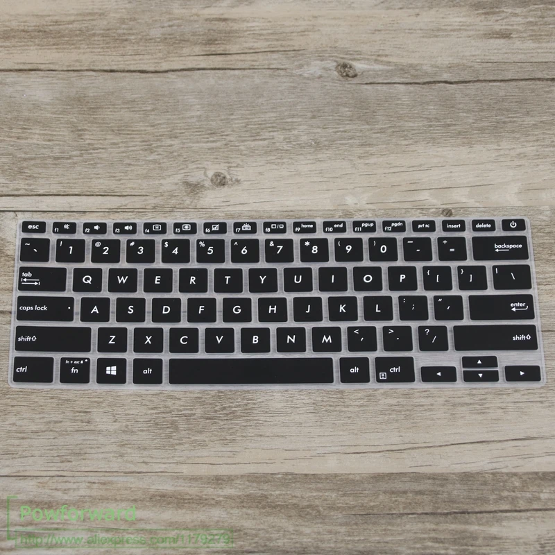Silicone Notebook Laptop Keyboard Cover Protector Skin for Asus UX434 UX434FL UX431 UX431FN UX431FA UX392 UX392FN-White