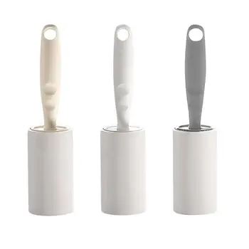 

4 Pack Tearable Stick Sticker Portable Clothing Dust Removal Sticky Roller Roll Paper Clothes Suction Home Cleaning Artifact