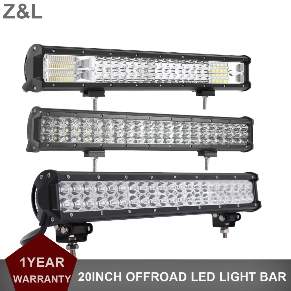 20 INCH LED LIGHT BAR 12V 24V OFFROAD CAR SUV TRUCK TRAILER PICKUP 4WD