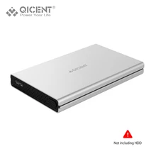 QICENT 2528U3-SV Aluminum Sata3.0 to USB 3.0 HDD Case Tool Free 2.5 HDD Enclosure for Notebook Desktop PC hard disk Box