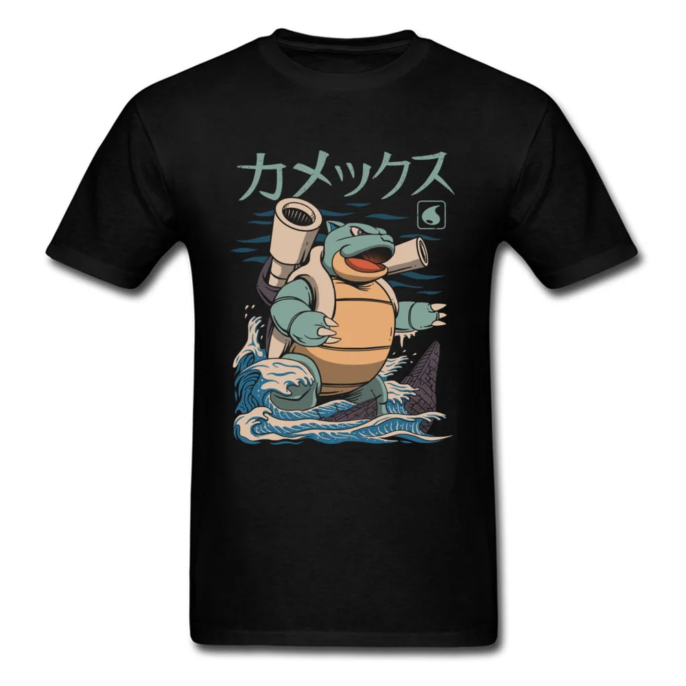 Water Kaiju Crewneck T Shirts Summer/Fall Tops Shirts Short Sleeve Special 100% Cotton Fabric Design Sweatshirts cosie Mens Water Kaiju black
