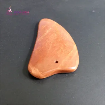 

HIMABM 1 Pcs natural yellow bian stone Guasha board massage tool facial treatment scraping tool for body health care