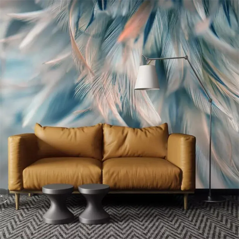 Пользовательские 3D фото обои Европейский стиль картина маслом перо спальня исследование Обои фреска
