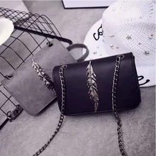 Известный Бренд роскошные знаменитости кожа перо дизайн цепи сумка ручной стюардесса для женщин Crossbody