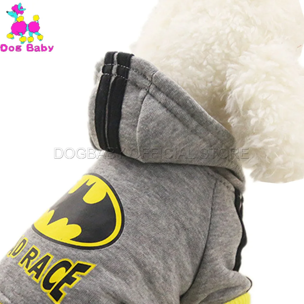DOGBABY/ хлопковые Кофты для щенков, осенне-зимняя теплая одежда для маленьких собак, спортивные пальто для кошек, шляпа, дизайнерский костюм для собак