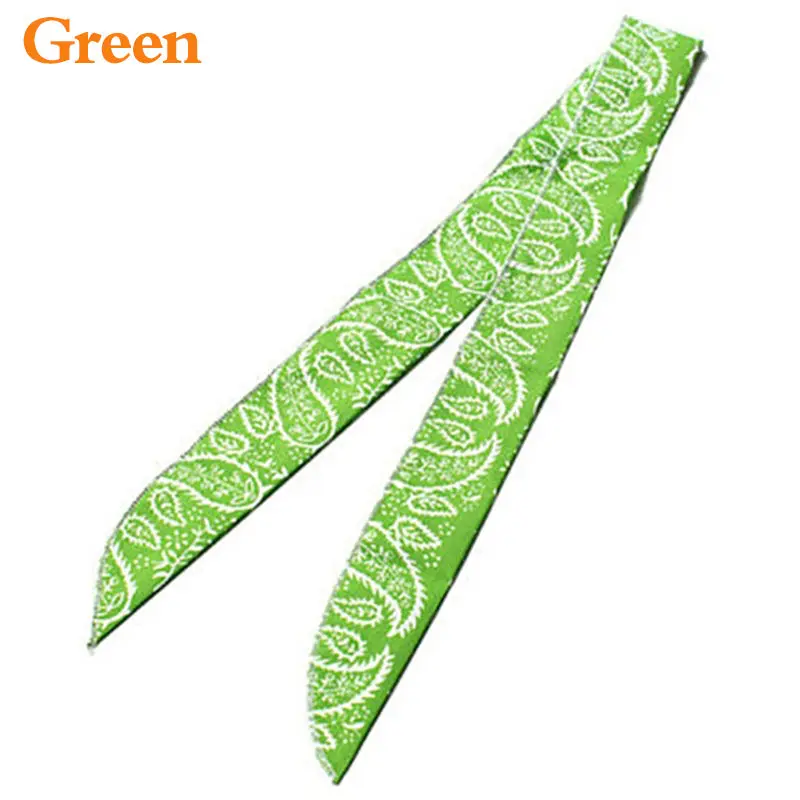 Зеленый лист стиль летний лед шарф супер шеи охлаждающая повязка на голову прохладное ледяное полотенце охлаждающий шарф холодной воды полотенце - Цвет: Зеленый