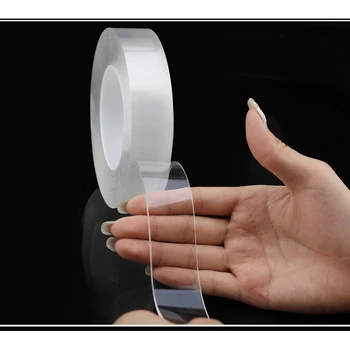 

1pc Nano adsorption film, powerful acrylic traceless magic tape