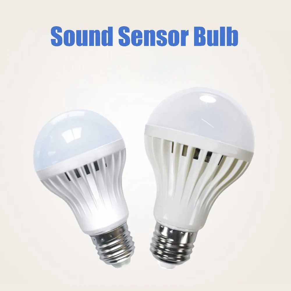 

E27 3W 5W 7W 9W Motion Sensor LED Bulb Sound Voice Control Lamp LED Light Auto Smart Led Radar Sensor for Porch Hallway Gara