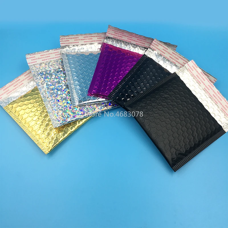 Envelope com Plástico Bolha para Transporte Saquinho de 50 Unidades com Plástico Bolha para Envio Postal Suprimentos Comerciais 15x13cm Mais 4cm - Imagem 3