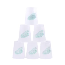 Чжишен 12 шт./компл. Скорость чашки Стек ручной рычаг спортивные специальный Educatioal Игрушки для мальчиков Семья ролевых игр, белый цвет