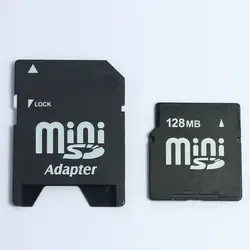 Небольшая емкость! 32 MB 64 MB 128 MB 256 MB 512 MB Minisd флеш-карта памяти мини sd-карта с бесплатным адаптером