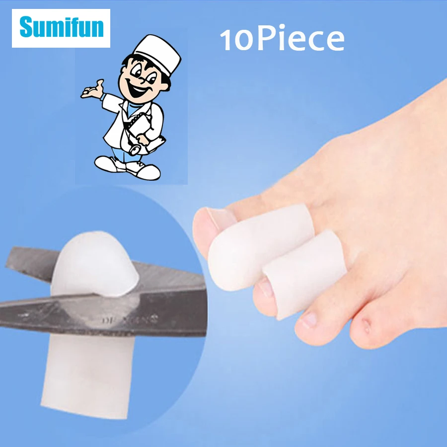 Силиконовый разделитель для пальцев ног Sumifun длинный силиконовый вальгусной