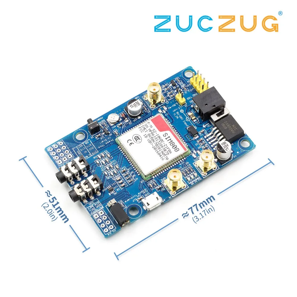 SIM808 модуль GSM GPRS GPS макетная плата SMA с антенной для Arduino|Интегральные схемы| |