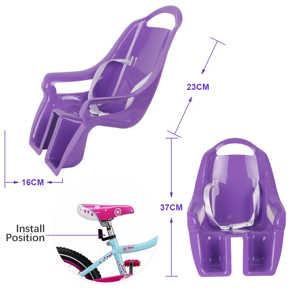 DrBike детское сидение для мотоцикла Post Кукольное сиденье с держателем для детского велосипеда с наклейками для украшения себя