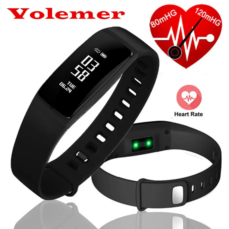 Volemer Newest V07s Smartband Blood Pressure Wireless Smart Bracelet Heart Rate Monitor Smart Wristbands for Android