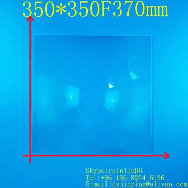

350*350MM Solar energy condenser lens Fresnel Lens ,Focal length 370mm,Spotlight effect good,Concentrated multiple 1000 times