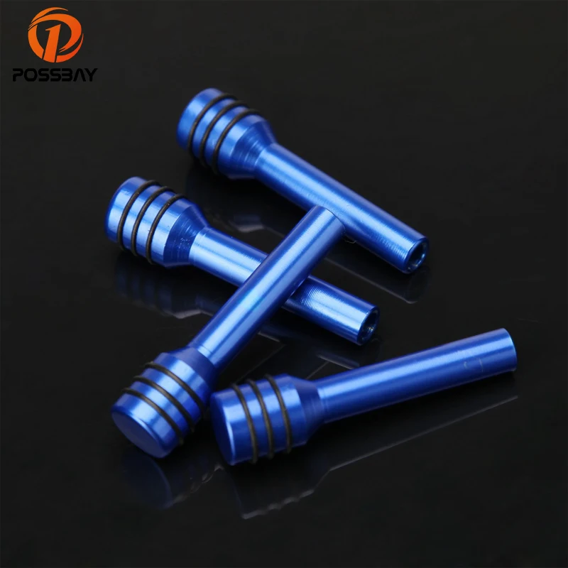 

POSSBAY 4Pcs Aluminum Universal Car Styling Door Lock Pins Door Lock Cover Car Door Lock Lift Button Car Door Decoration