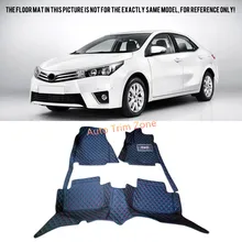 Черный интерьер кожа Коврики и ковры для Toyota Corolla