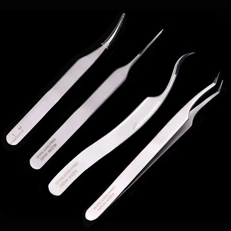 

Professional Eyelash Extension Tweezer Stainless Steel Closure Makeup Tweezers High Precision Beauty Tool