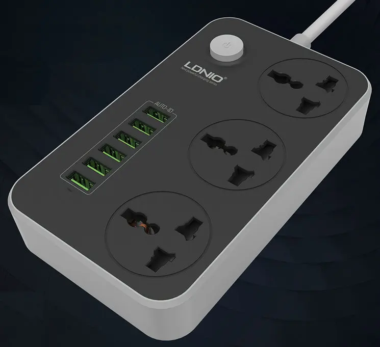 Wholesale UK US EU AC universal Socket extension panel 6USB adapter Outlet Surge Protector power Strip for phone camera battery|surge protector