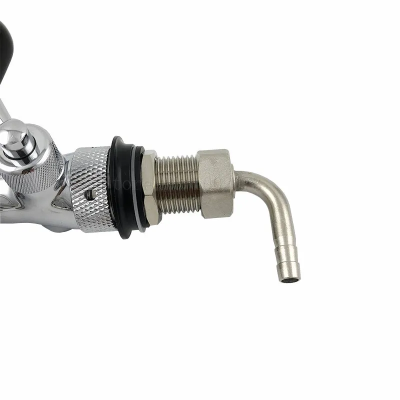 Kegerator Draft Beer Tap Faucet with adjustable Flow Controller chrome plating Shank Tap Kit for homebrew Kegging (29)