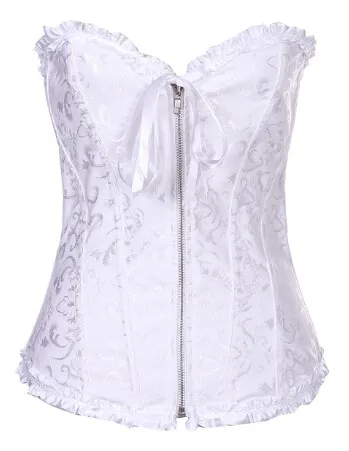 Wholesale-Plus-Size-Sexy-Red-White-Zipper-Lace-Up-Corsets-and-Bustiers-Thong-Women-Lingerie-Lacing (2)