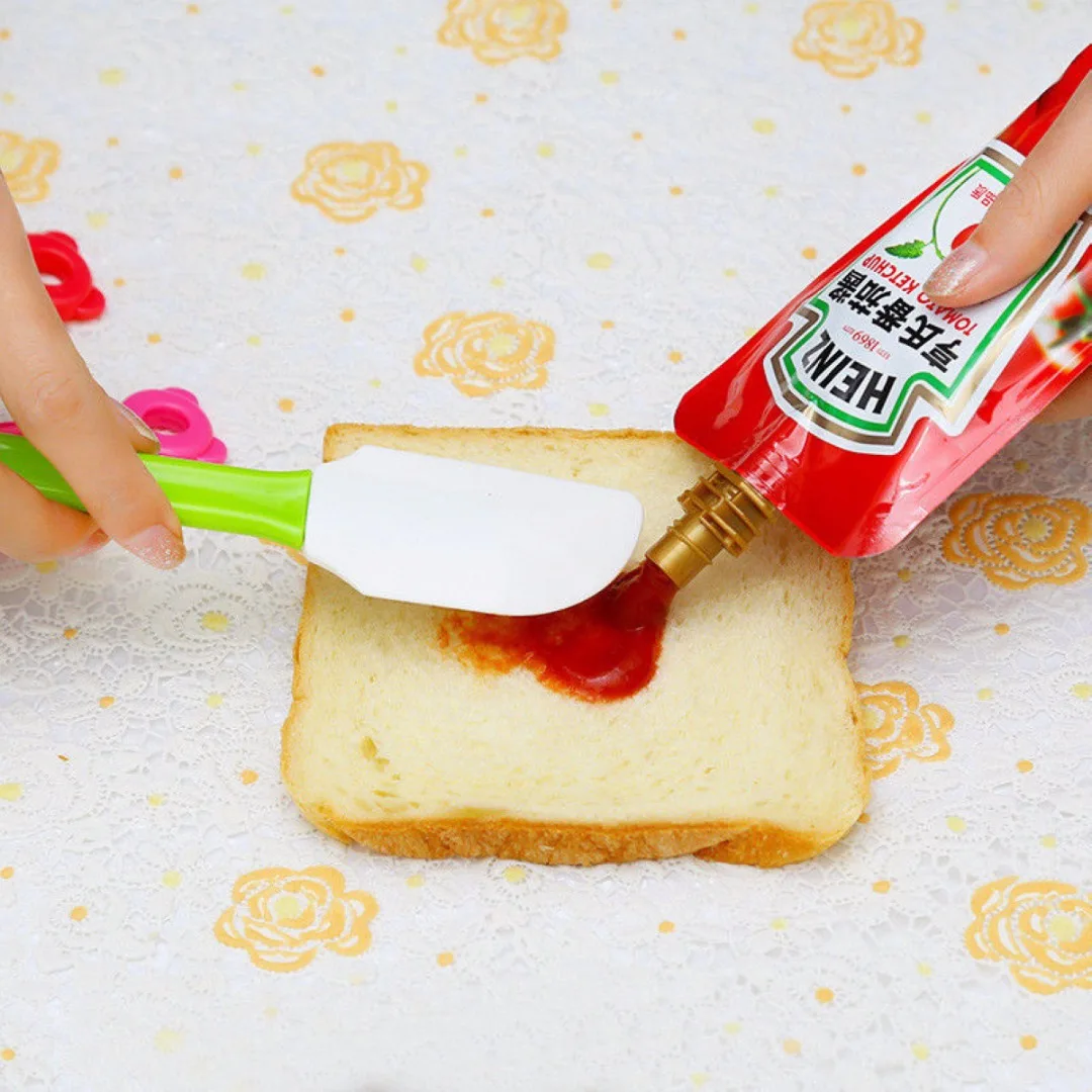 Soft Silicone Cake Cream Mixing Butter Spatula Baking Scraper Kitchen Gadget