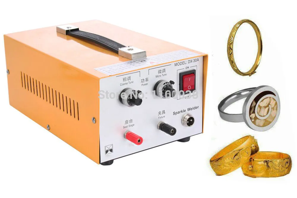 

FREE SHIPPING Electronic Sparkle Jewelry Welder, Jewelry Soldering Machine, 220V with extra 1 set Complete Accessaries