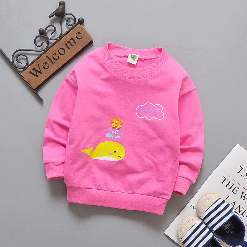 Baby Toddler Kids Girls Audel Cotton Autumn Spring Tshirts Long Sleeve Winter Bottoming Shirt 60-90cm