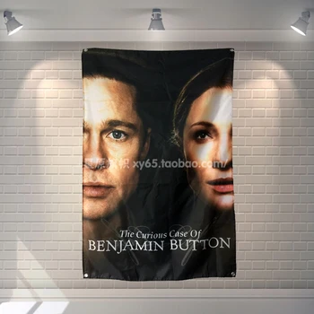 

"The Curious Case Of Benjamin Button" Classic Movies Cloth Flag Banners Bar Billiards Hall Studio Theme Wall Hanging Decoration