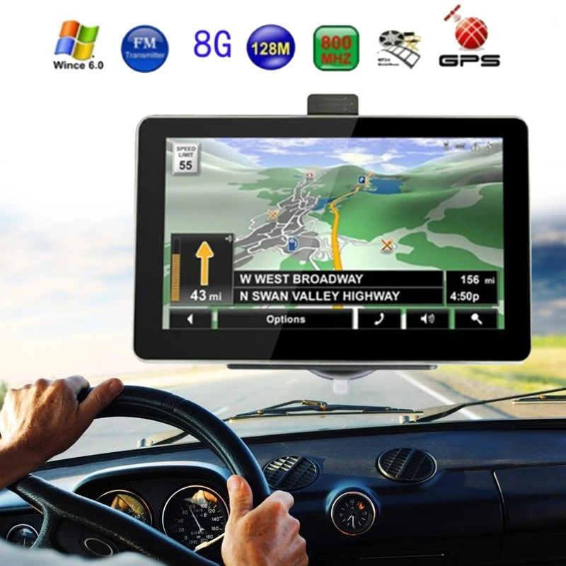 VEHEMO Auto GPS Navigation Smart 7 Zoll Kapazitiven Touch 800 MHZ TFT LCD Eingebautem Europäischen 