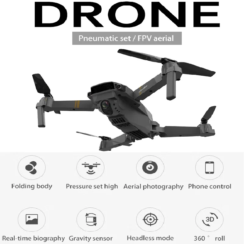 Newest High-tech 2.4G Wifi FPV solo smart Drone With HD camera fold Aerial camera Remote Control Helicopter