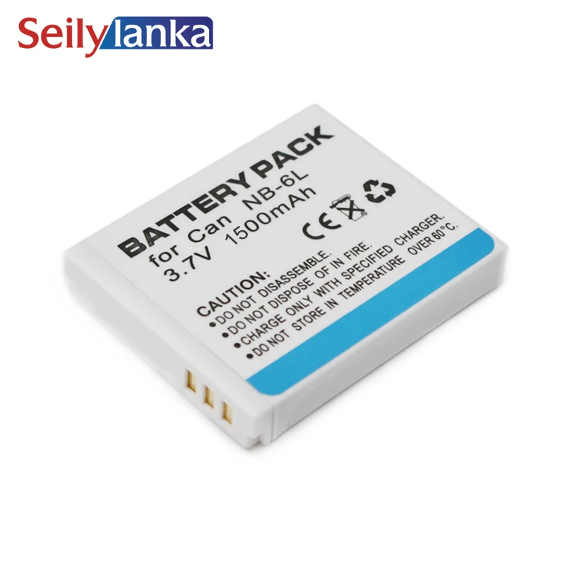 1500mAh For Canon NB 6L NB6L Digital Camera Battery For IXUS 85IS 85 IS