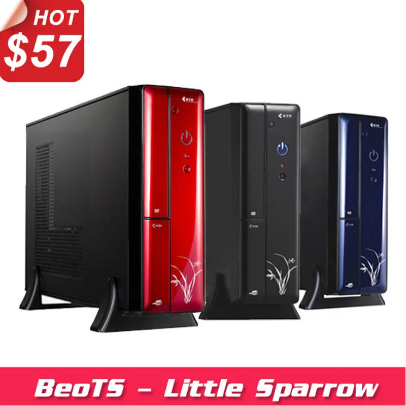 Mini ITX ATX chassis HTPC chassis mini chassis mini pc case desktop pc case with power 1