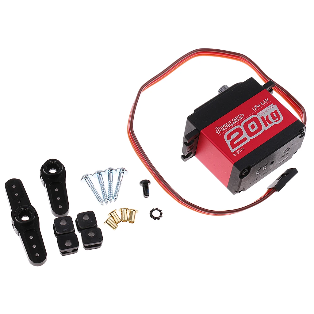 

LF-20MG Metal 25T Gear Digital Servo for 1/10 1/8 RC Car Model Drone Gimbal Parts