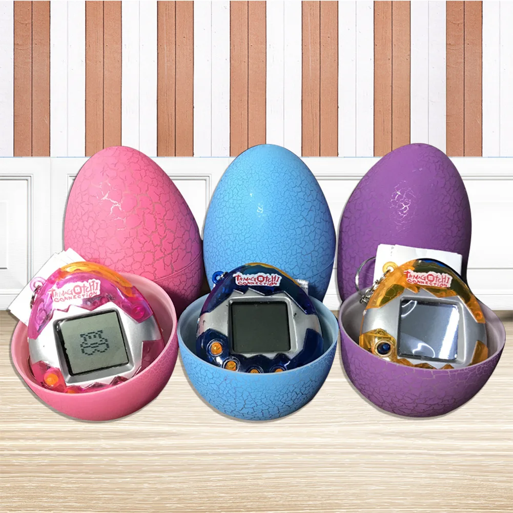 Многоцветное яйцо динозавра Tumbler Virtual Cyber Digital Pets электронная цифровая E-pet ретро ручная игровая машина видео игрушки