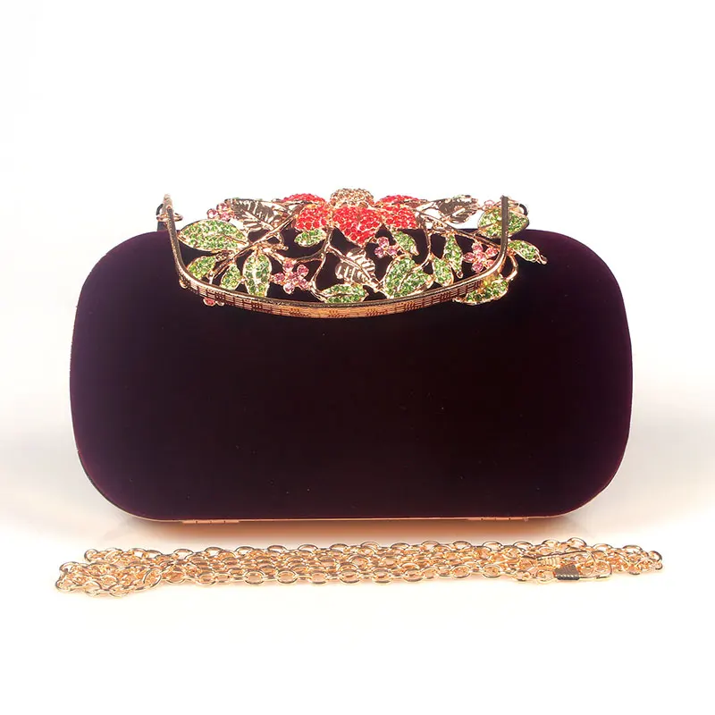 Женский велюровый клатч с кристаллами 6 цветов|wedding bag|clutch bagbags for women |