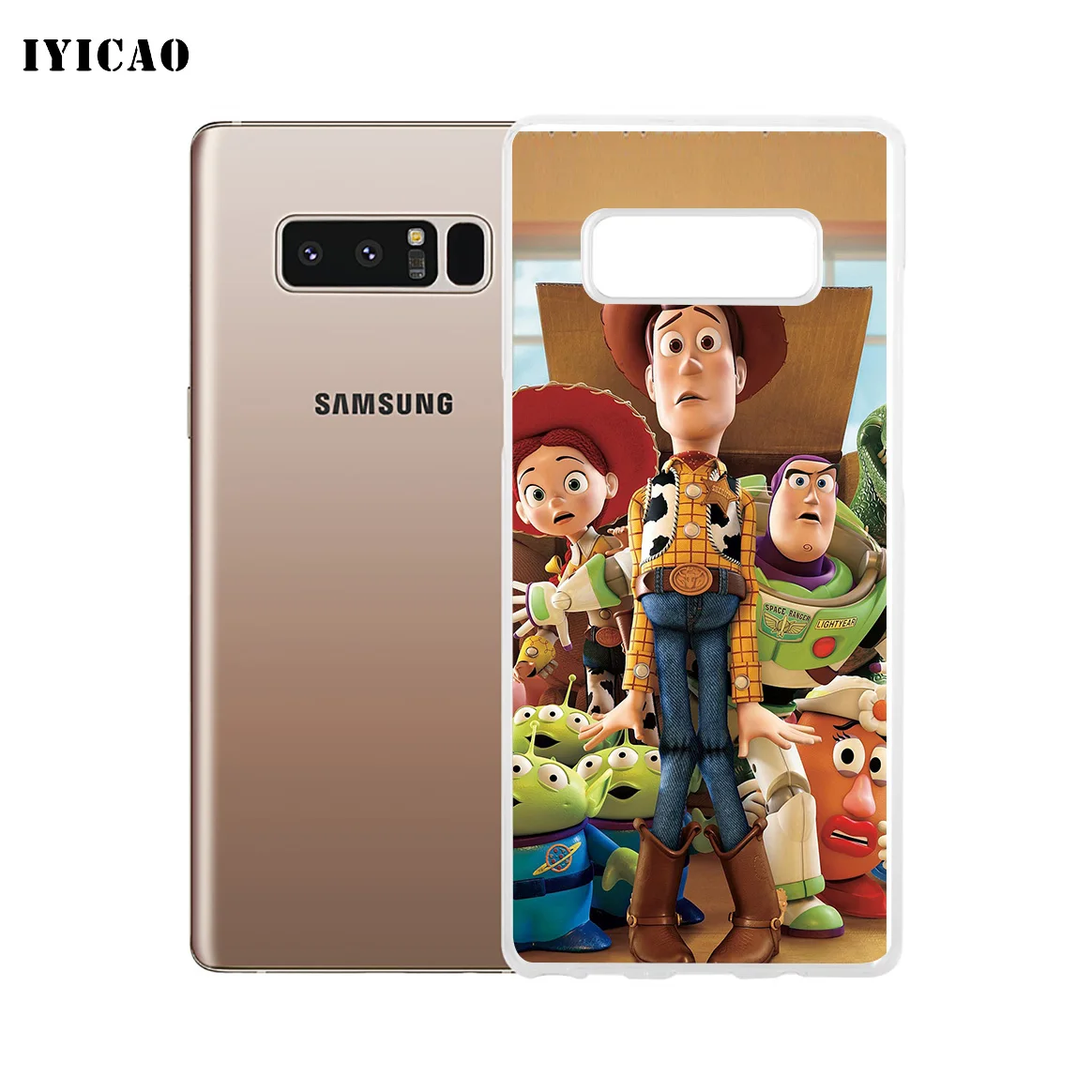 Мягкий силиконовый чехол для телефона IYICAO Toy Story Samsung A5 A6 Plus A7 A8 A9 J3 J5 J7 Note 8 9