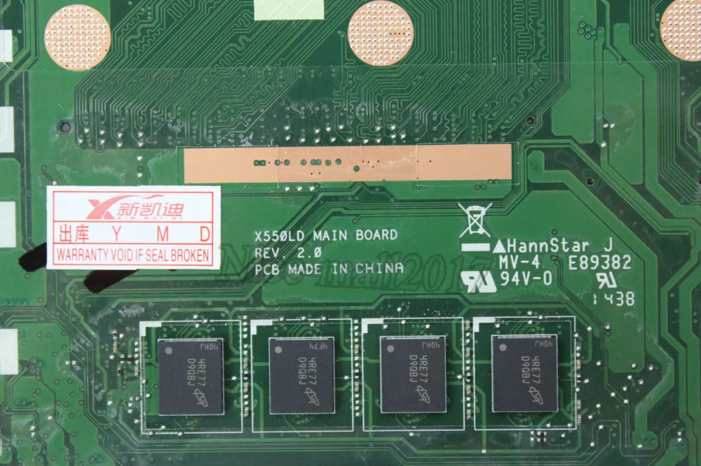 X550LD материнская плата REV2.0 i3 CPU 4 Гб GT820M для For Asus X550L Y581L X552L R510L X550LN X550LC ноутбука