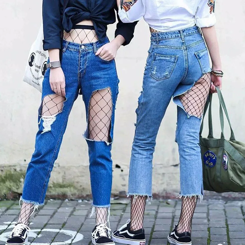 Sexy hollow out blackpantyhose font b female b font Mesh black women summer font b 2017