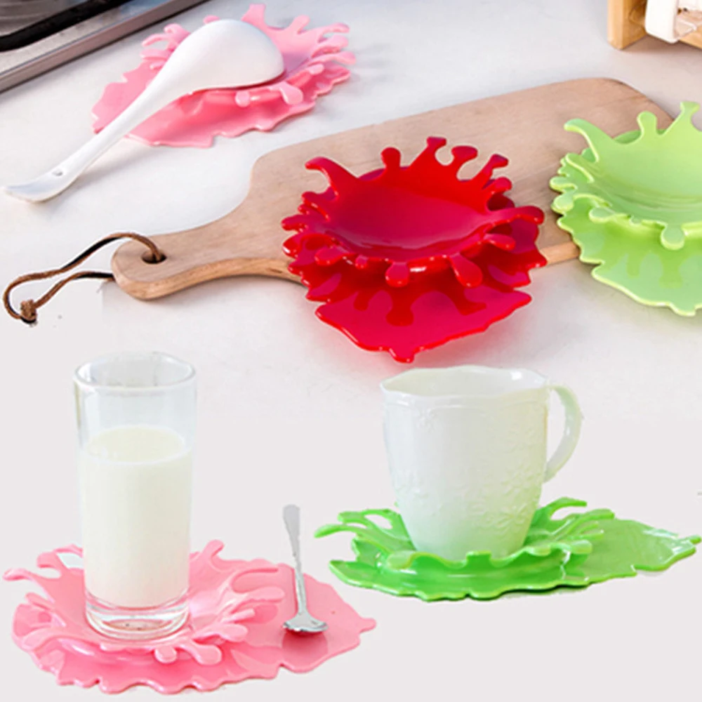 Creative Blood Shaped Spoon Rest Soup Ladle Stand Rack Multifunctional Cooking Utensils Cup