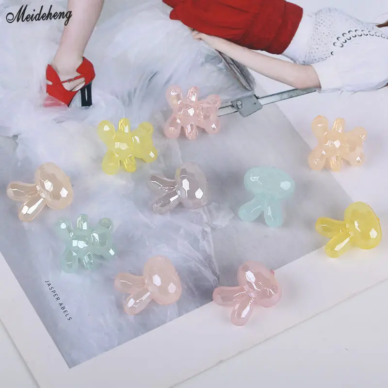 

Cute Japan Kids Back Hole Bear Rabbit DIY Beads Hair Ornament Bead Accessory Jewelry Girls Fresh Sweet Hair Ornament Material