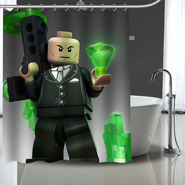 Custom lego Shower Curtain Modern Fabric Bath Curtains Home Decor