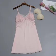 Женское сексуальное атласное модное лоскутное кружевное белье Ночное белье удобный подарок для девушки четыре сезона Топ без рукавов