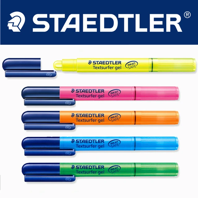 5Pcs STAEDTLER highlighters textsufer gel Pen 264 Non toxic solid
