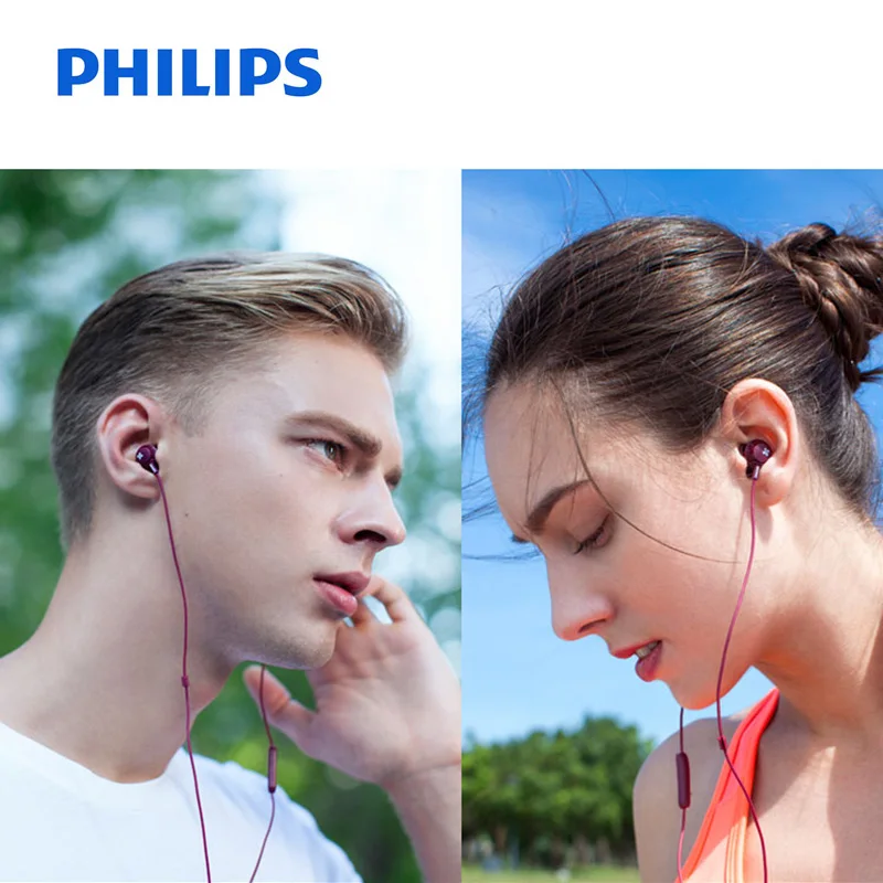 Philips SHE4305 НЧ, проводная гарнитура с микрофоном с наушники-вкладыши стерео Шум шумоподавления спортивные наушники с микрофоном ушной крючок для LG официальный Тесты