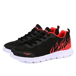 Дышащие сетчатые легкие унисекс кроссовки для бега для мужчин и женщин удобные всесезонные спортивные спортивная ходьба обувь на шнуровке