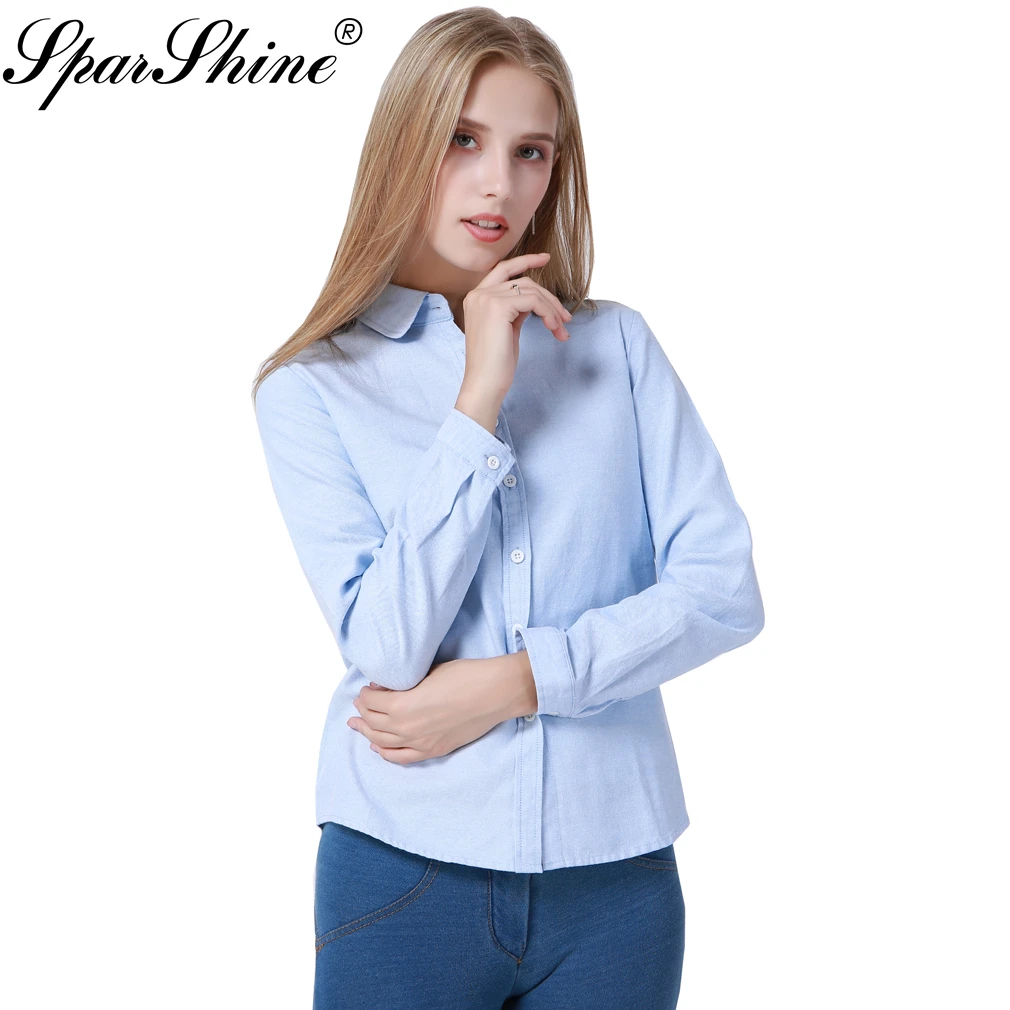 Blusas Long Sleeve Women Blouses And Shirts White Blue Female Ladies Casual Shirt Tops 2017 Plus Size Blouse