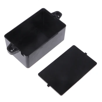 

OOTDTY Waterproof Plastic Electronic Enclosure Project Box Black Instrument Case 65x38x22mm/82x52x35mm Connector